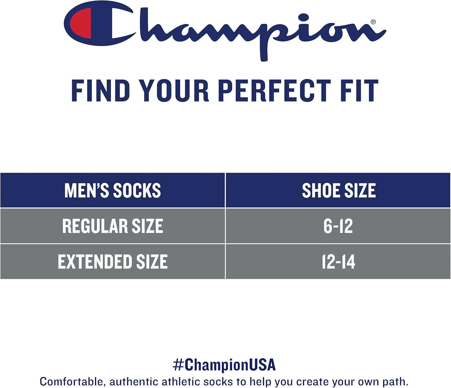Champion Women's Hollow Script Logo Crew Scck, 3-Pair