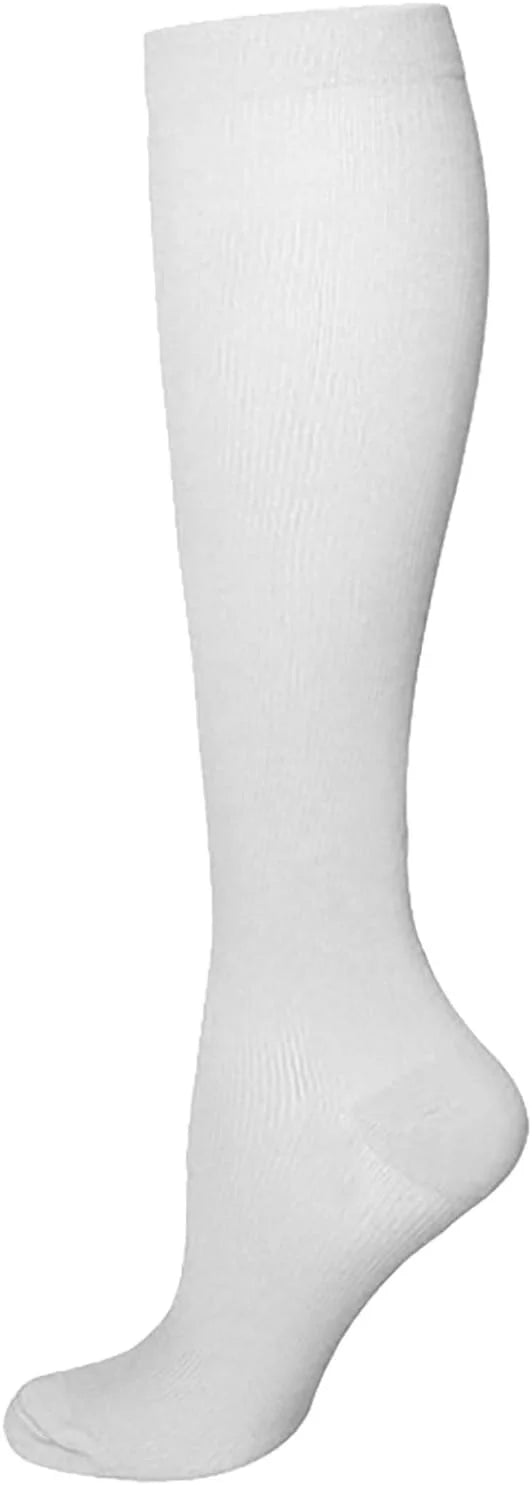 1 Pairs Compression Socks for Men & Women 20-30 mmHg Knee High Nurse Running Medical and Travel Athletic