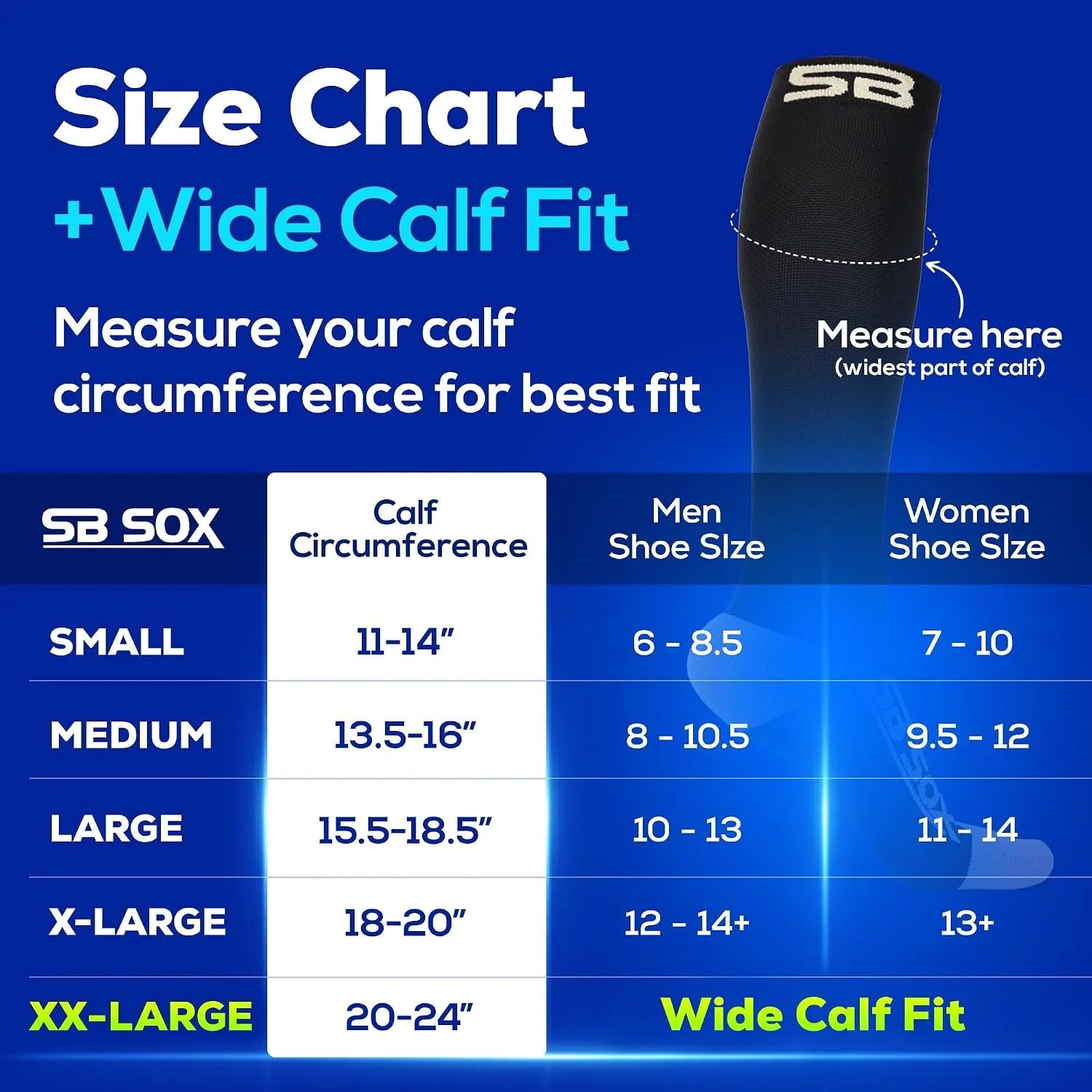 SB SOX Compression Socks for Men & Women (20-30mmHg)