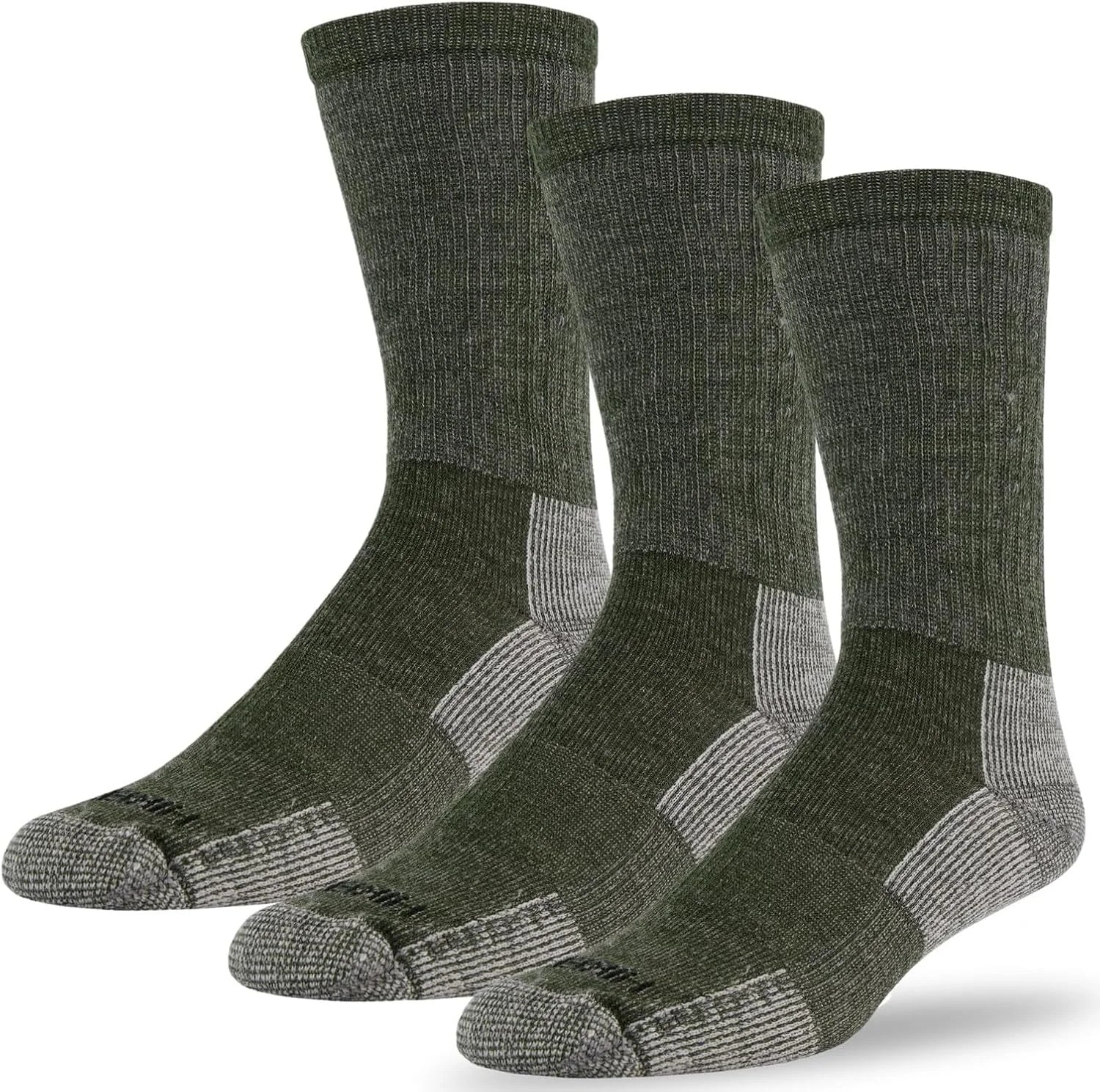 J.B. Field's Hiker GX 74% Merino Wool Hiking Crew Sock, All Season, Trekking & Outdoor Activity, 3 Pairs