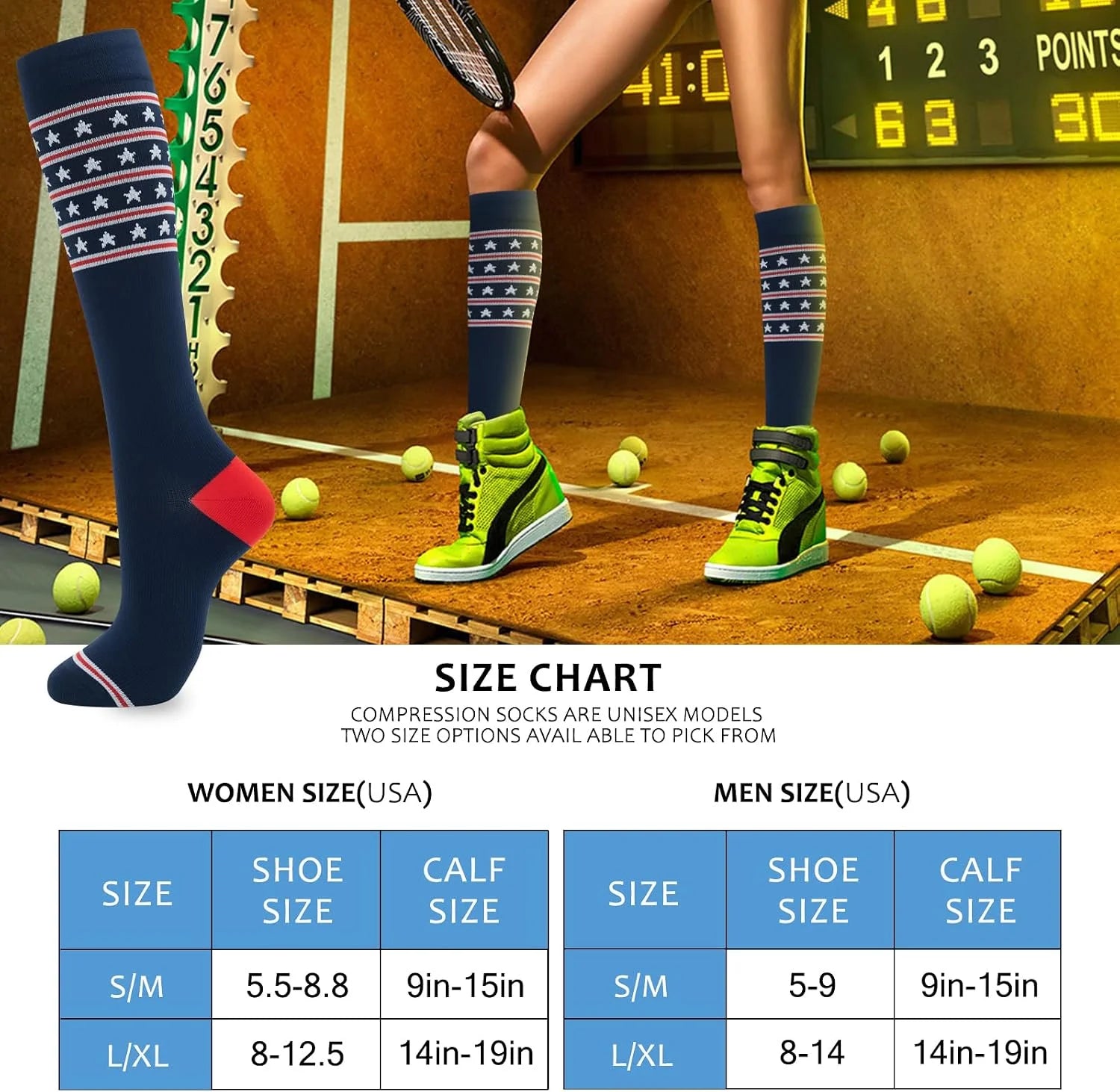 hello momoya Compression Socks for Women Men Circulation Knee High 8 Pairs for Nurses, Running, Travel, Athletic