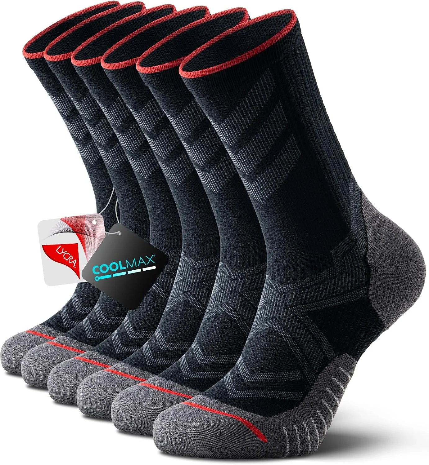 RUIXUE Compression Socks Men Women, Graduated 15-20mmHg Support Breathable for Travel Flight Running Cycling Daily Use
