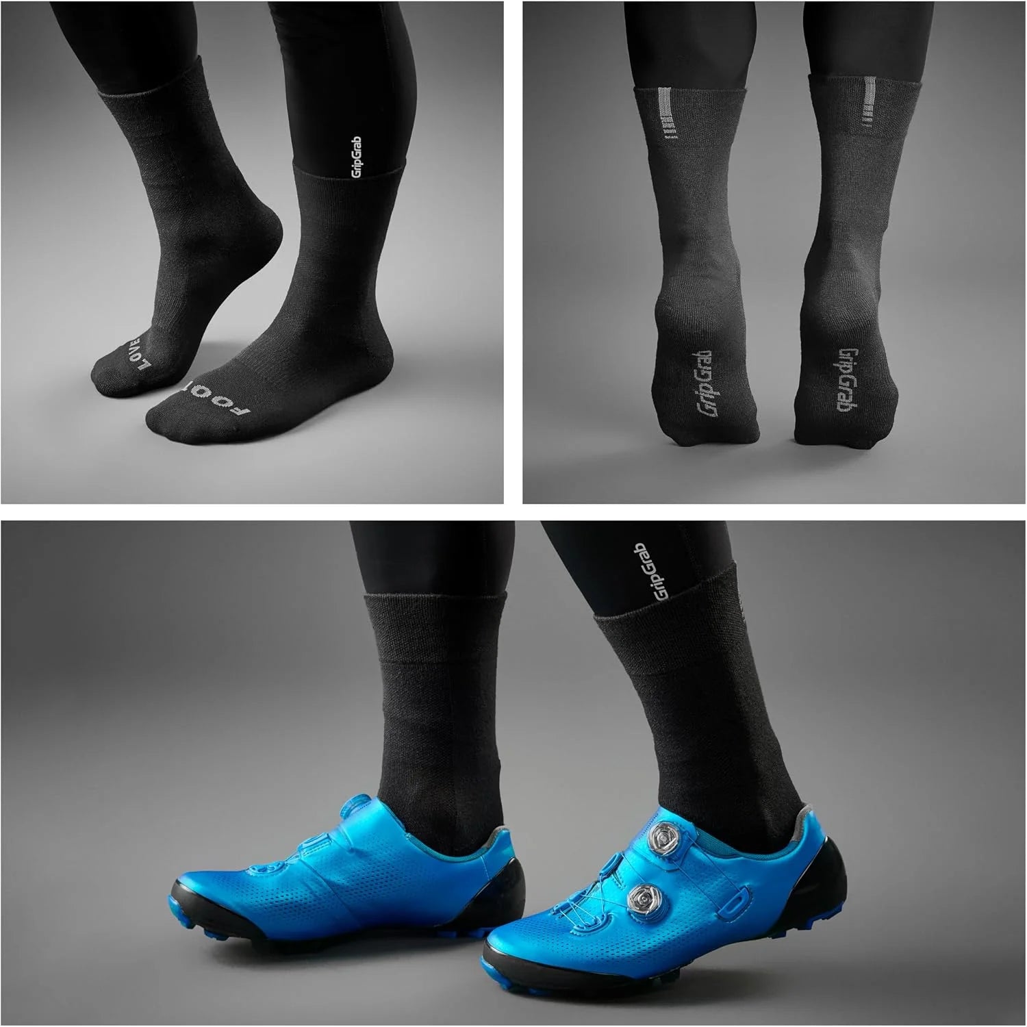 GripGrab Thermo SL Winter Cycling Socks - Single & Multipack High Cut