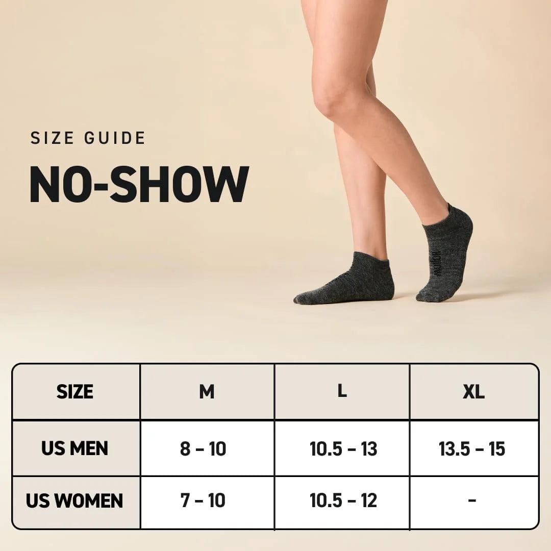 HOLLOW Alpaca No Show Socks Moisture Wicking Socks Men & Women