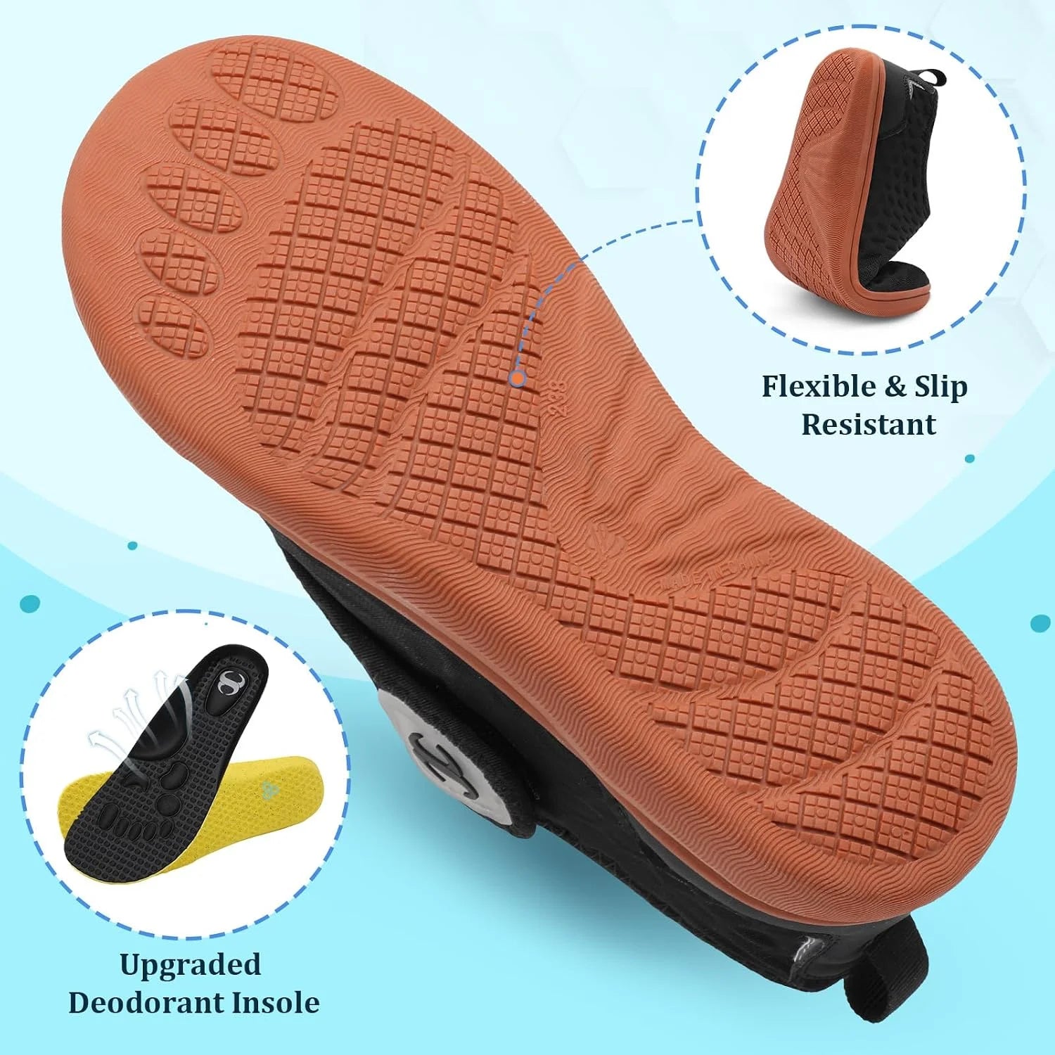 Scurtain Womens Beach Water Shoes Wide Walking Shoes Barefoot Flat Sandals