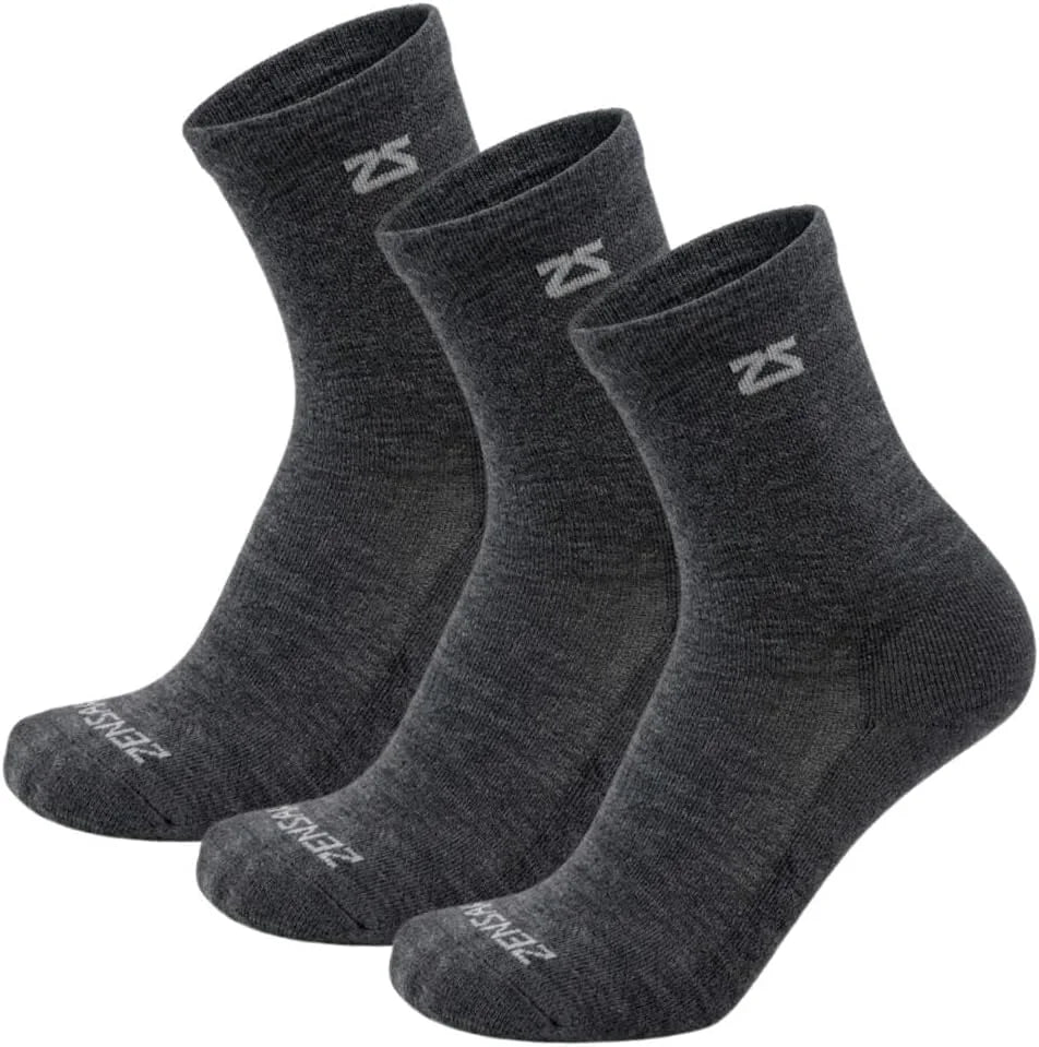Zensah Alpaca Wool Running Socks - Mini Crew Alpaca Socks for Men, Made in USA, Moisture Wicking for Running, Hiking