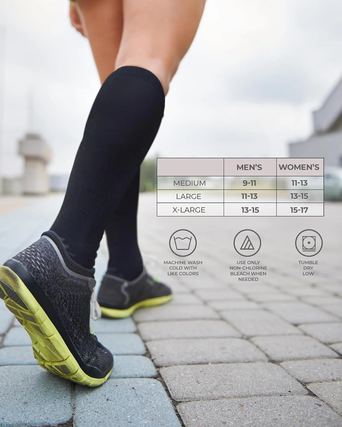 Pembrook 3 Pairs Copper Compression Socks 15-20 mmHg | Graduated Support
