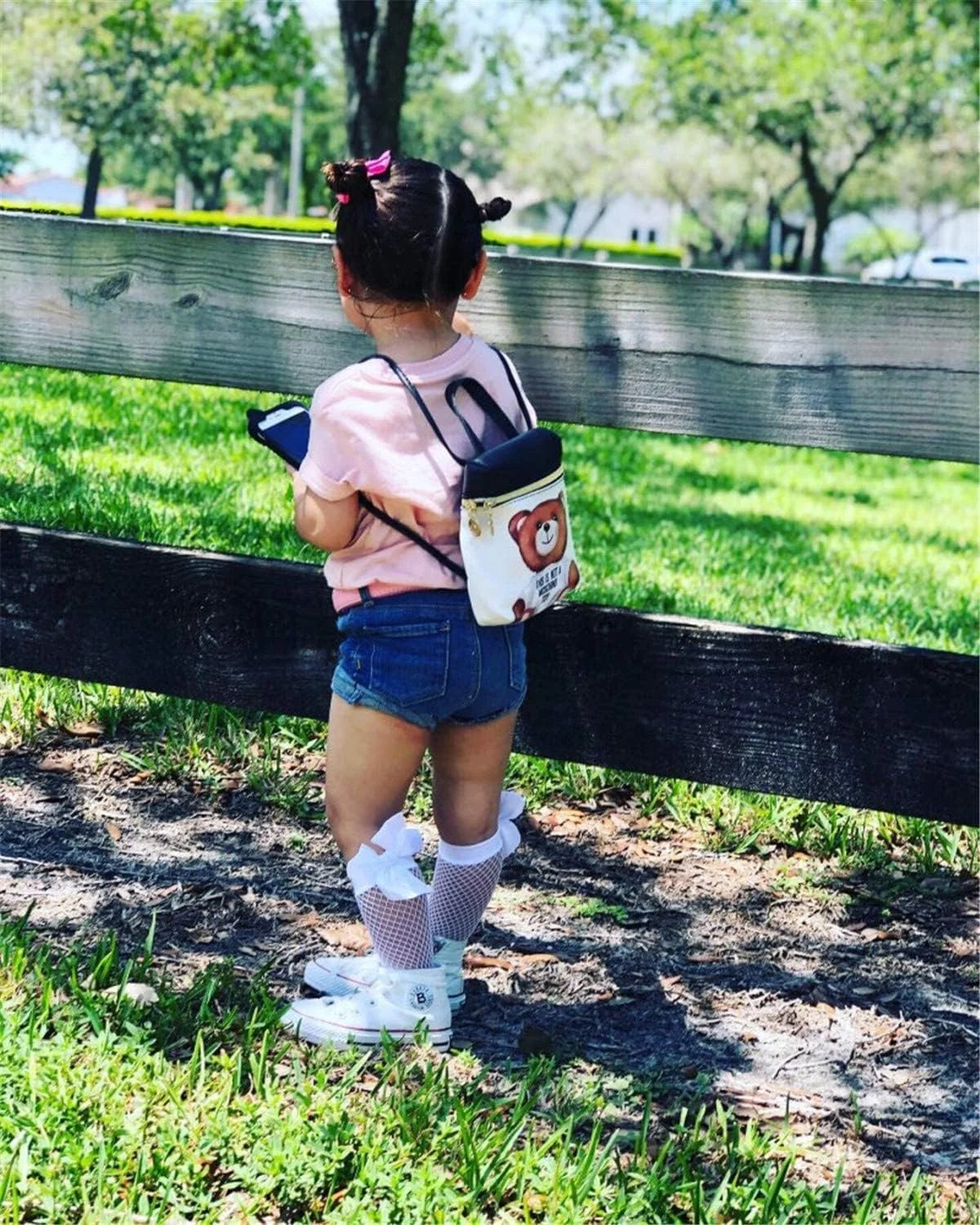 Baby Girls Kids Mesh Socks Bow Fishnet Ankle High socks Lace Fish Net Vintage back bow Short Sock(W3)