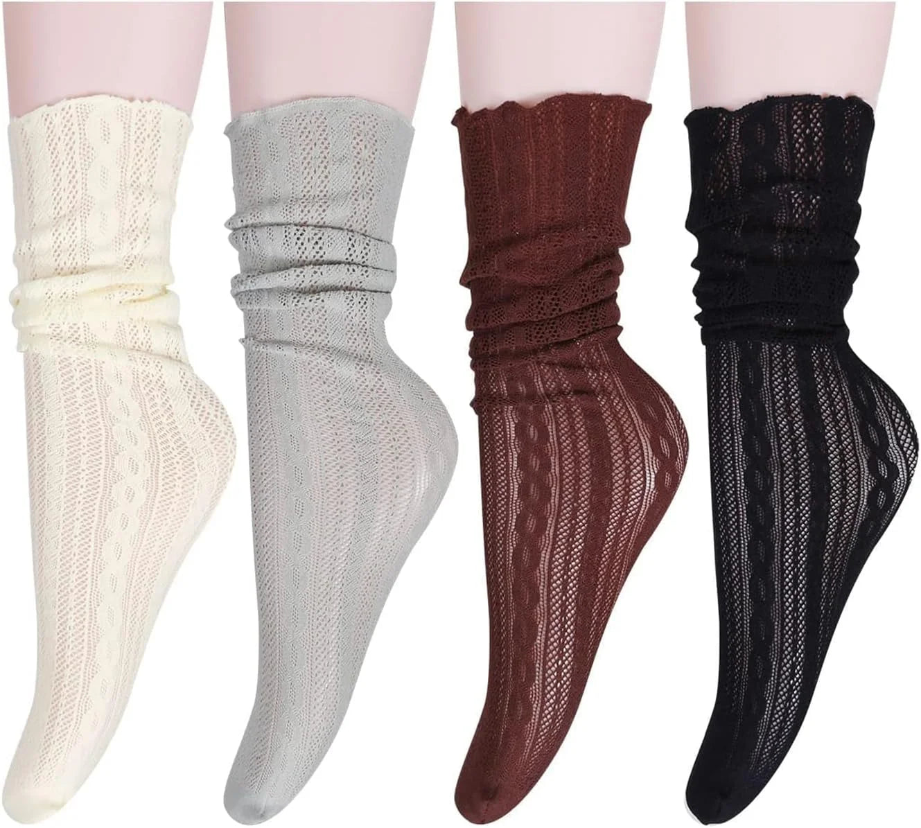 Benefeet Sox Women Lace Sheer Mesh Socks Girls Cute Fancy Tulle Socks