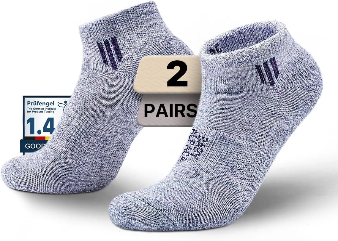 Juclise Alpaca Wool Ankle Socks, Lightweight & Breathable