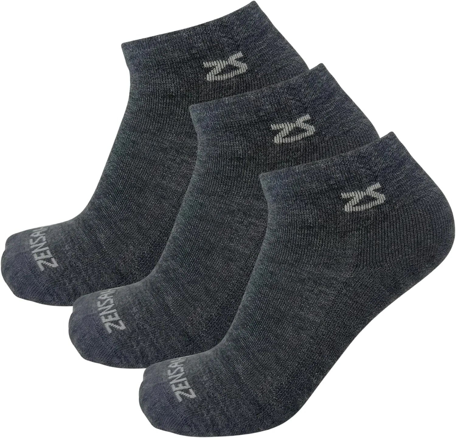Zensah Alpaca Wool Running Socks – Ankle/Quarter, Moisture Wicking Socks Made in USA for Athletes, Men and Women