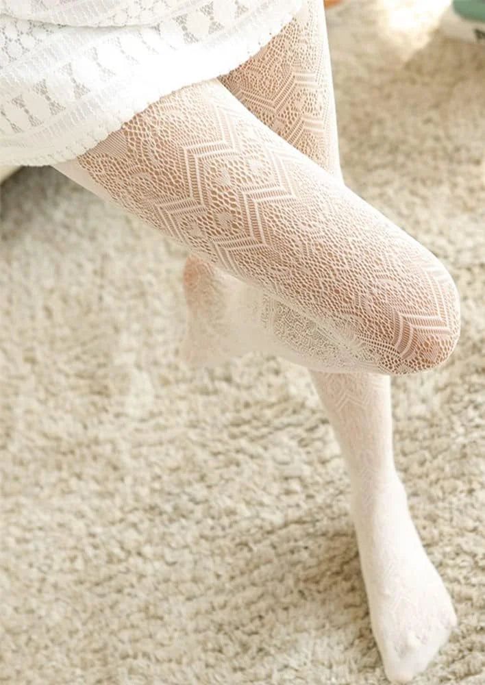 SurBepo Women Fishnet Hollow Out Knitted Patterned Thick Warm Stockings Tights Vertical Strips Pantyhose For Female