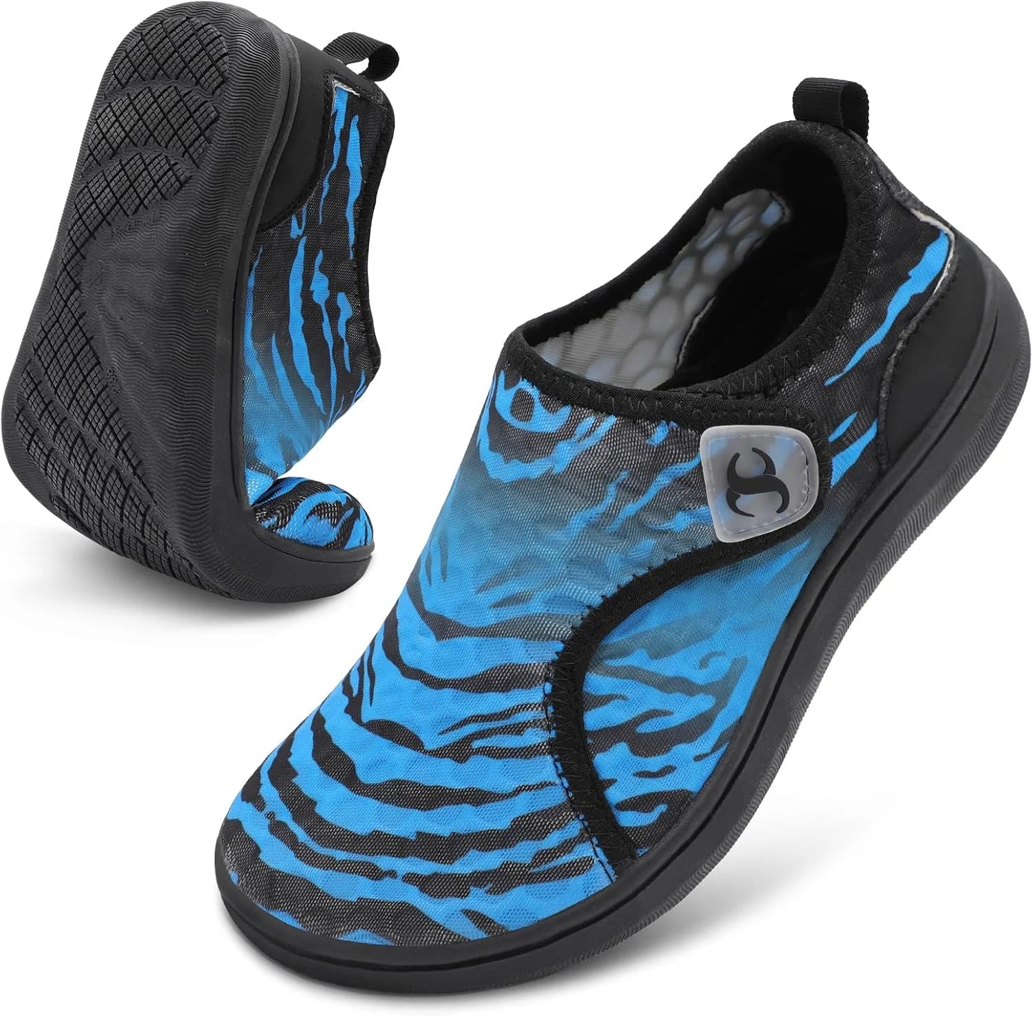 Scurtain Womens Beach Water Shoes Wide Walking Shoes Barefoot Flat Sandals